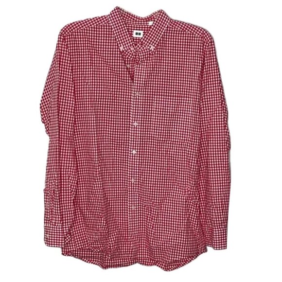 ❤️ 🆕 UNIQLO Button Down Shirt Size L - Picture 1 of 4